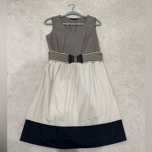 Elegant women's mini dress with belt detail